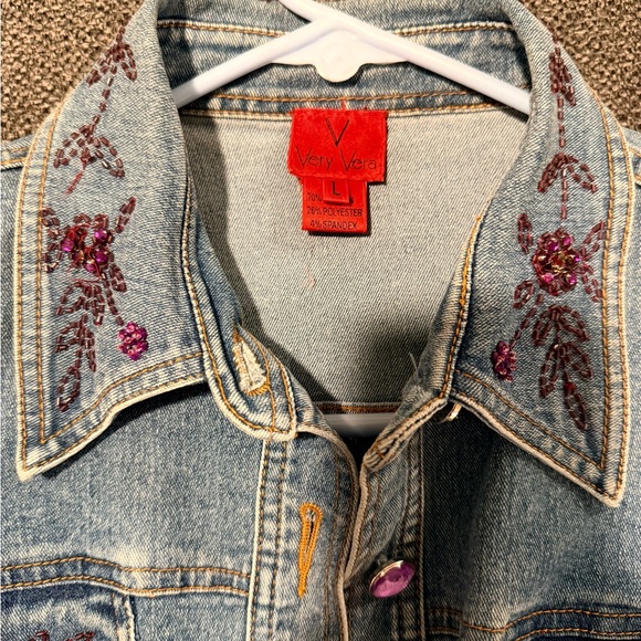 Embroidered Women's Boot Cut Jeans - Picture 2 of 7